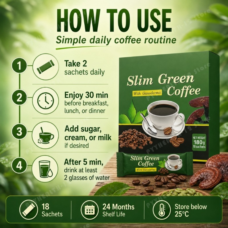 Slim Green Coffee Ganoderma Gr - đánh giá và giá Chamomile Tea
